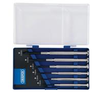 Draper Précision Screwdriver Set 6 X Uni Fente 6 Pièce En Plastique Étui 80797