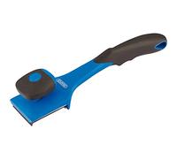 Draper PS/4sga Grattoir avec poignée souple antidérapante et bouton, Bleu