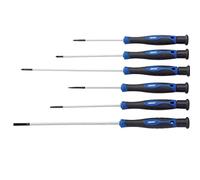 Draper PSS6XL Jeu de tournevis de précision extra longs, bleu