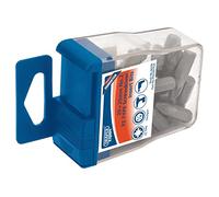 Draper PZ2/20ttc/C Numéro 2 PZ type Insert Embouts en plastique étui de rangement, Bleu, 1/10,2 cm, Lot de 20