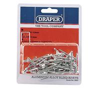 Draper Rivets aveugles 13557, 4,8 mm x 6,4 mm, bleu, lot de 50