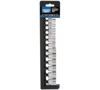 Draper Square Drive Expert 50160 Lot de 12 douilles multiprises Bleu 9,5 mm