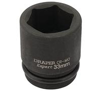 Draper Square Drive Expert Hi-Torq 93259 Douille à choc 6 pans 33 mm Bleu