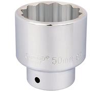 Draper T-MM/B Douille carrée à 12 points 50 mm Bleu