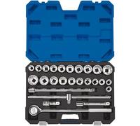 Draper T26amn/B 3/10,2 cm SQ. Dr. mm/AF combiné de douilles (26 pièces), bleu