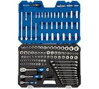Draper Tk150 N/SG 1/10,2 cm, 3/20,3 cm et 1/5,1 cm SQ. Dr. Tool Kit (150 pièces), bleu