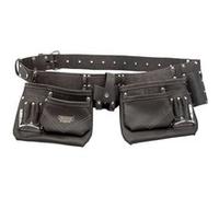 Draper Tools Ceinture porte-outils en cuir tanné à l'huile Noir 50 mm Noir