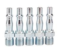 Draper Tools EAC BSP Lot de 5 adaptateurs à vis d'attelage mâle Bleu 1/4"