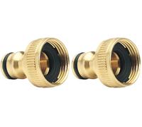 Draper Tools Expert 3/4 "Embout en cuivre pour tuyau d'arrosage, Bleu (Lot de 2)