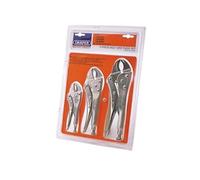 Draper Tools Jeu de 3 pinces autobloquantes à mâchoires incurvées 14040