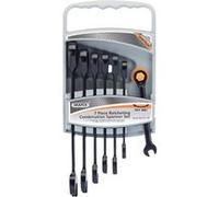 Draper 51178 Jeu de 7 clés à cliquet Noir