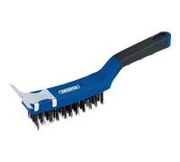 Draper Wbsc10 Fil Scratch Brosse avec grattoir (285 mm), bleu