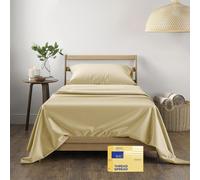 Draps 100 % coton égyptien - 600 fils au pouce carré - 3 pièces - Poche profonde - Doux et rafraîchissant - Tissage satiné - Draps extra longs po