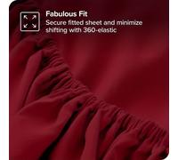 Draps de lit en polyester de qualité supérieure - Ultra doux, poche profonde, 140 cm x 200 cm