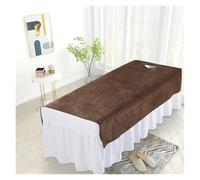 Draps de lit en velours épais et résistant for salon beauté, spa table massage, couvre-lit doux avec ou sans trou pour Spa, Beauté(Color-06,80x200cm no hole)