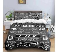Draps de lit F-Fox Head Pattern Ensembles de literie Ensemble de fournitures de lit exquis Housse de couette Ensemble de 140*200cm