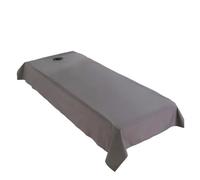 Draps de lit for Clubs de Spa, imperméables et résistants à l'huile, for Salon de beauté, Massage, spéciaux, respirants et plats perforés(Grey,190X78cm with hole)