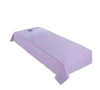 Draps de lit for Clubs de Spa, imperméables et résistants à l'huile, for Salon de beauté, Massage, spéciaux, respirants et plats perforés(Lilac,220X118cm no hole)
