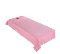 Draps de lit for Clubs de Spa, imperméables et résistants à l'huile, for Salon de beauté, Massage, spéciaux, respirants et plats perforés(Rose,190X78cm with hole)