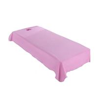 Draps de lit for Clubs de Spa, imperméables et résistants à l'huile, for Salon de beauté, Massage, spéciaux, respirants et plats perforés(Pink,220X118cm no hole)