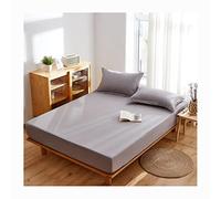 Draps de lit King Size Respirant Frais Hôtel Drap de Luxe Extra Doux 100% Coton Poches Profondes Ajustement Facile Infroissable Couvre-lit Confortable (Color : Blue B, Size : King)