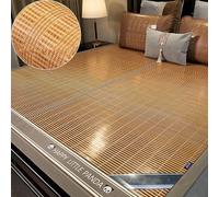 Draps de lit rafraîchissants pour matelas climatisés - Tapis de sommeil en bambou respirant et coussin rafraîchissant pour temps chaud