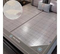 Draps de lit rafraîchissants pour matelas climatisés - Tapis de sommeil en bambou respirant et coussin rafraîchissant pour temps chaud