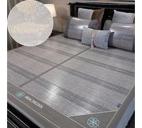 Draps de lit rafraîchissants pour matelas climatisés - Tapis de sommeil en bambou respirant et coussin rafraîchissant pour temps chaud