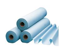 Draps de protection Alèses plastifiés pour lit et lit d'examen LCH - Rouleau 180 Sections de l 50cm L 38cm - Longueur du rouleau 65m