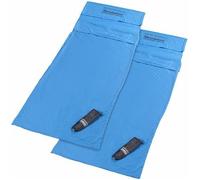 Draps de sac de couchage - Semptec - Lot de 2 - Ultra-fins - Microfibres - Bleu
