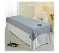 Draps de salon beauté avec ouverture for le visage, housses table massage spa douces for la peau, ensemble serviettes, décoration for coiffure pour Spa, Beauté(Color13)