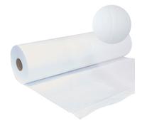 Draps d'examen en papier gaufré - 2 Plis - 50 cm x 50 m - Prédécoupé 38 cm - 9 rouleaux