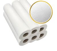 Draps D'examen GAUFRÉ - Dimension 50 X 35 - Carton de 6 Maxi Rouleaux - 180 Formats - Pure Ouate - Double épaisseur de draps maxi rouleaux - DISTRIBUÉ PAR DSTOCK60