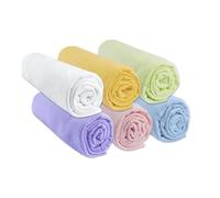 Draps housse bébé Easy Dort - Lot de 6 - 100% Coton - 40x80/40x90 cm - Multicouleur