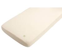 Draps Housse Bébé En Coton Bio - Uni Petale Beige 60X120