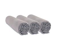Draps housse - EASY DORT - 70x140 cm - Coton bio - Coloris noisette - Lot de 3