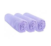 Draps housse Jersey coton 40x80 - EASY DORT - Lot de 3 - Parme - Fille - A partir de 24 mois