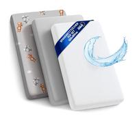 Draps Housse Poussette Bord élastique Lot de 3 Protège Matelas imperméable