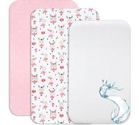 Draps Housses Cododo + 1 Alèse Protège Matelas Compatible Cododo Bébé - Drap Housse Cododo 100% Coton - Alèse 100% Imperméable (Danseuse Rose, 90 X 55 Cm)