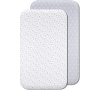 Draps Housses Cododo Compatible Next2me, 100% Coton (50 X 83 Cm, Constellation Grise)