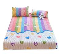 Draps Housses en Flanelle Hiver Générique Housse de Matelas Peluche Épaisse Et Douce Couvre-lit Design Élastique Tout Autour pour Tous Types De Lits Jusqu'à 30 cm d'Épaisseur(I,Full: 54 * 75in)