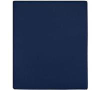 Vidaxl Draps-Housses Jersey 2 Pcs Bleu Marine 100x200 Cm Coton
