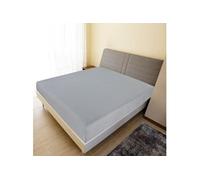 Draps housses Jersey 2 pcs Gris 90x200 cm Coton