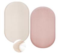 Draps-Housses pour Couffin,2 pièces 81 * 43 CM Drap Housse en Mousseline pour Bébé,Drap-Housse pour Bébé,Draps-Housses pour Berceaux pour Poussettes,Matelas Ronds Et Carrés