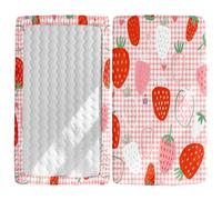 Draps Housses pour Lit Bébé 3D Fruit Imprimé, Morbuy Drap Housse, Doux pour la Peau Fibre Ultrafine Drap, pour Berceau, Couffin et Nacelle Housse Matelas (Rose,160x80cm)