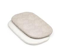Draps-housses Stokke Snoozi - Comprend 1 Beige et 1 Crème - Conçus pour s'adapter au matelas Snoozi ovale - Coton biologique doux - Lavable en machine