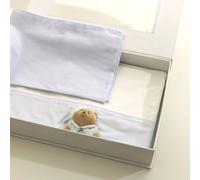 Draps Nanan pour lit bébé Puccio Star bleu clair