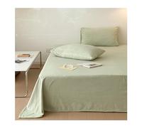 Draps Plats en Flanelle 1 2 Personnes Drap de Dessus en Polaire Super Doux, Drap de lit Moelleux Extra en Peluche (Color : Green, Size : 120x230cm)