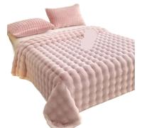 Draps Plats en Velours Pelucheux, draps épais for lit King Size, couvertures Chaudes d'hiver for Une Personne pour Grand Lit(Purple1,180 x 230cm Sheet)