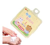 Draps pour se laver les mains, papier de toilette pour les mains pour le lavage de randonnée, feuilles solubles de lavage à la main des feuilles de nettoyage parfumées pour les voyages